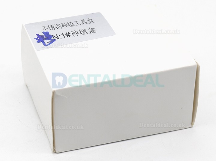 Medium Size Stainless Steel Dental Implant Surgery Instrument Tool Kit Storage Box